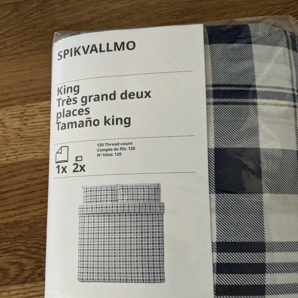 Ikea King Duvet Cover and Pillowcases - Brand New